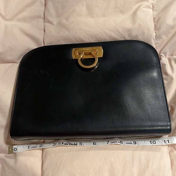 Ferragamo Diana Clutch, Gancini Clasp - Picture 2 of 15